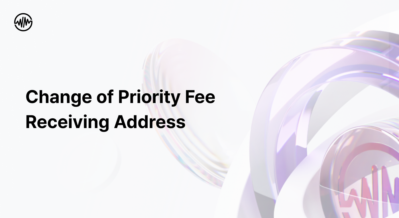 Change of Priority Fee Receiving Address Articles Communication WEMIX